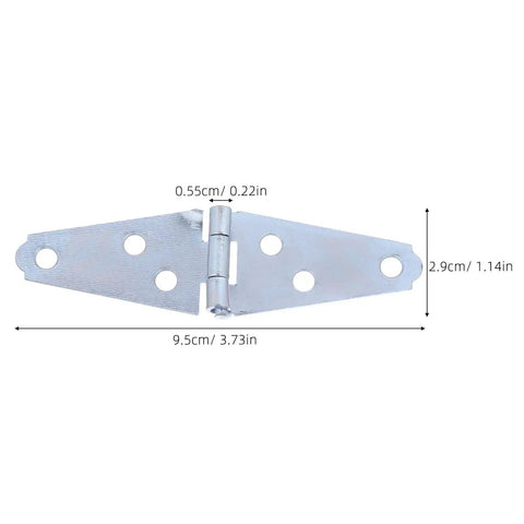 Bad Boy Heavy Duty T Hinge Kit Built Solid For Barn Doors And Fence Gates, 6 Pack Extra Long Arm Strap Hardware, 9.5cm length.