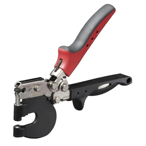 Ceiling Grid Punch Tool With Soft Touch Non Slip Handle One Hand Operation Latch Ergonomic Contoured Grips Slim Steel C Frame