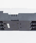Shop Ready 125 Amp Three Pole Molded Case Circuit Breaker Rated 600 Volt, view of back showing terminals and housing design.