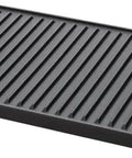Genuine OEM Black Griddle 5304495353, nonstick surface, two handles, for electric ranges and stoves, Electrolux appliances.