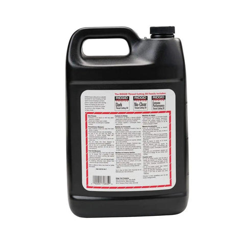 Back view of Nu Clear Thread Cutting Oil For Plumbing And Metalwork 1 Gallon Heavy Duty Pro Grade Lubricant container