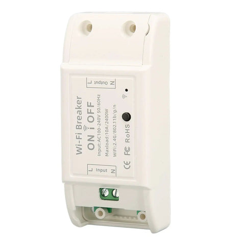 WiFi Smart Switch for Lighting and Fan Control, 100 to 240V Wireless Power Controller Module with ABS and PC Housing