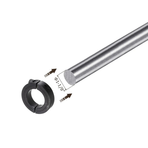 Heavy Duty Double Split Shaft Collar With Set Screw For Drive Shafts And Motor Bases Use Carbon Steel With Black Oxide Finish