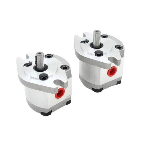 Two compact hydraulic booster pumps for fluid power systems with built to last construction for precise boost and heavy duty load handling.