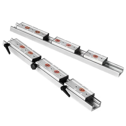 Top Tier Silver Dual Axis Linear Guide Sgr10 Block With 28mm Width Fits 500 600 800 And 1000mm Long Runs perfect for smooth 3D printer motion.