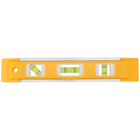 Heavy Duty 9 Inch Magnetic Torpedo Level, Dead On Accurate Aluminum Spirit Level With Rock Strong Grip, built tough with precision vials.