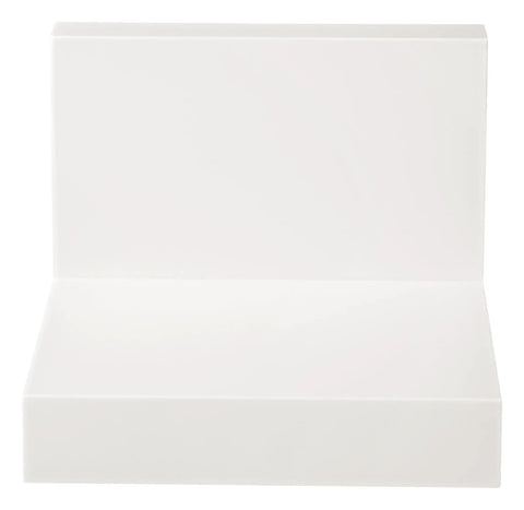 Two Display Ledges Set With Eight Medium Adhesive Strips, Holds Up To 2 Lbs Per Ledge, Quartz Finish damage-free floating shelf