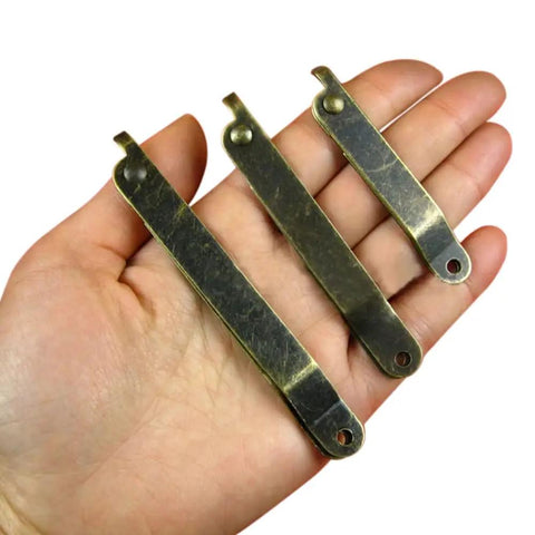 Antique Bronze Folding Lid Stay Hinges Go To Soft Close Chest Hinges 270 Degree 2 Pack Durable 6.77 x 3.82 x 0.43 Inches in hand