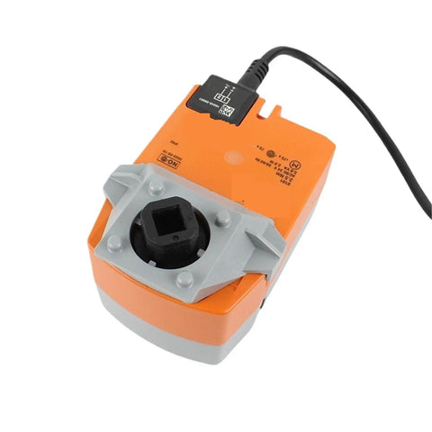 Plug And Play Rotary Actuator With Reliable Fail Safe Protection For Industrial Ball Valves 24 Volt Ac Dc Driven Designed For Zero Hassle Installation 2.5 Nm Torque Smooth Open Close Action orange rotary actuator with connector and mounting part