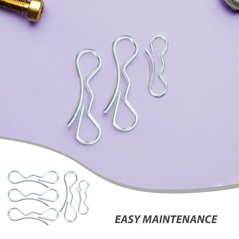 Bow Tie Lock Cotter Pins And Deck Clip Fasteners Assortment Kit For Heavy Duty Trailer Hitches Lawn Mowers And Truck Deck Systems