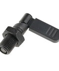 Rock Solid Retractable Indexing Plunger With L Shape Pull Handle Fine Thread Quick Release Pin Case Hardened Carbon Steel Zinc Finish Pro Grade Tool Box Staple For Tight Spaces M16 X 8Mm, close-up view showing the L-shaped pull handle and threaded pin.
