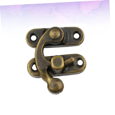 Bronze hasp from the 30 Piece Wooden Box Buckle Hasp Latch Hardware Kit For Hold Down Clamps And Toggle Latch