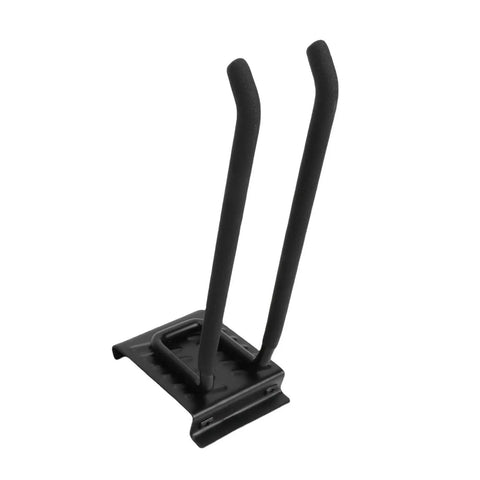 Heavy Duty Garage Tool Organizer Wall Mount Rail System 48 Inch With 360lb Load Capacity close-up of metal hook attachment