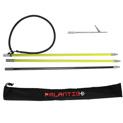 Hybrid Hawaiian Sling Travel Spearfishing Pole 7 Ft Adjustable To 5 Ft Two Piece 24 Inch Fiberglass And 24 Inch Carbon Fiber