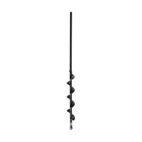 18 Inch Auger Drill Bit for Bulbs and Roots, Heavy Duty Garden Attachment for Power Drills, Digging Tool, full view of steel auger