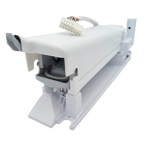Plug-And-Play Ice Maker Assembly for Fridge Model Specific DA97-15217D DA97-15217B Replacement with 10-Cube Solid Tray