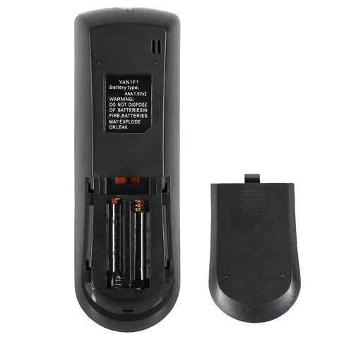 Totally Reliable Replacement AC Remote Control with battery compartment shown, designed for easy setup and use.