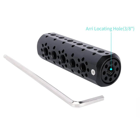 Rock Solid Cheese Mount Camera Extension Handle Grip For Pro DSLR Video Rig with Arri locating hole and included allen wrench.