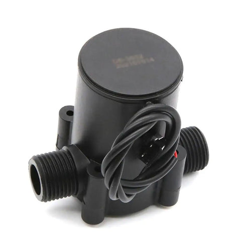 Micro Hydro Water Flow DC Generator Turbine For Home Use With G1 2 Interface, Plug And Play Pipeline Turbine Charging Tool, black nylon body