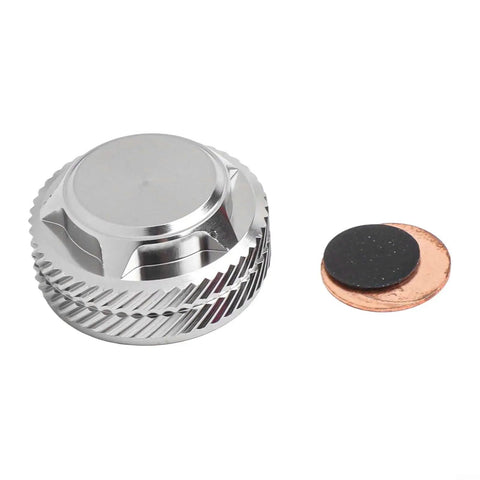 Lightweight Aluminum Alloy Mechanical Brake Knob Replacement For Tatula Baitcasting Reels 300 And 400 Silver Finish Includes Copper And Silicone Gaskets