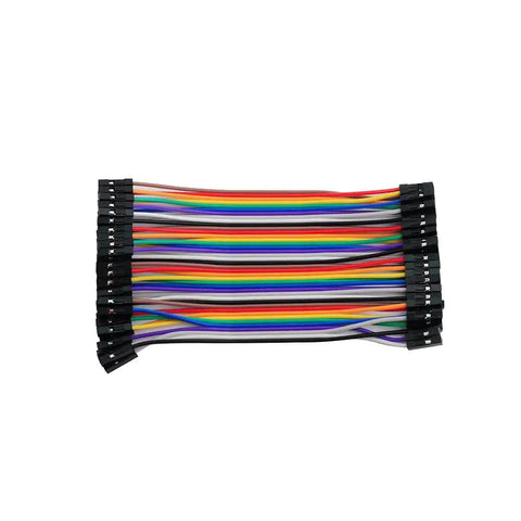 Multicolored Jumper Wire Kit With 240 Pieces, Plug And Play 20cm And 10cm Breadboard Prototyping Wires, 40Pin F F
