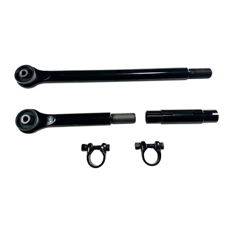 Forged Adjustable Rear Track Bar For 0 To 5 Inch Lift Fits Ram 2500 4WD Panhard Rods 2 To 4 Inch Adjustable Track Arm With Poly Bushings And Heavy Duty Beefed Up Durability, black steel parts