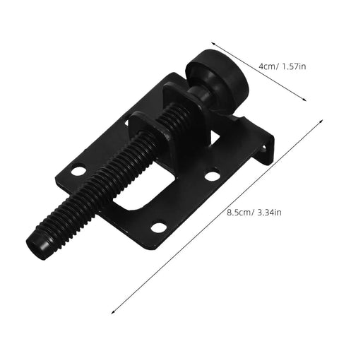 Four Piece Adjustable Furniture Leveling Feet With Sidmount Design, Heavy Duty PVC And Steel Anti Slip Support Leg, 70mm, Black