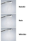 Raindance Select E120 Low Flow Hand Shower With 2.0 GPM And Three Spray Modes: RainAir, Rain, WhirlAir Chrome Finish