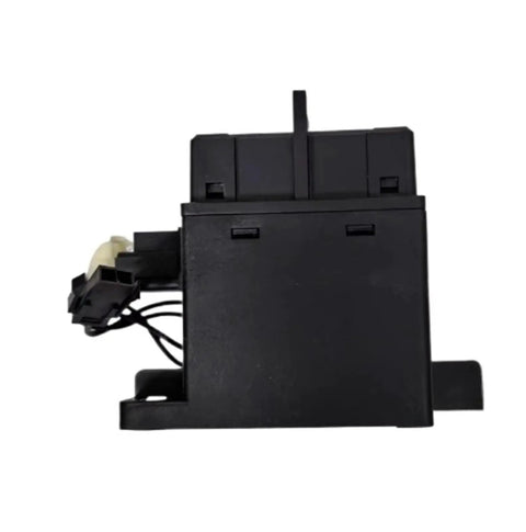 Heavy Duty High Voltage DC Contactor Relay Built Tough For EV Charging Stations And Solar Power Battery Storage Systems. Black unit with wiring.