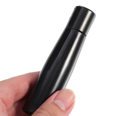 Close-up of a black Foldable 2.55 Inch Crank Handle With Revolving Grip, part of a space saving rotary handle set