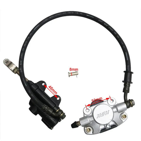 Badass 32 Inch Live Rear Axle Assembly For Go Kart Atv And Drift Trike With 41T Sprocket Hub And 190mm Brake Disc Pillow Block Bearings DIY Replacement Parts with brake caliper and hose.