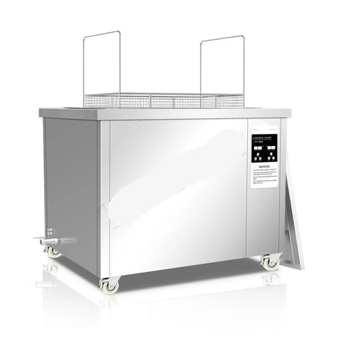 Top Notch 175L Industrial Ultrasonic Cleaning Machine For Heavy Duty Metal Car Parts Engine Blocks, stainless steel design.