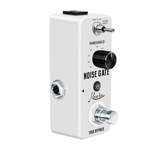 Dual Mode Noise Gate Pedal With Hard And Soft Noise Reduction Metal Shell True Bypass Compact Road Ready Design for clear tone