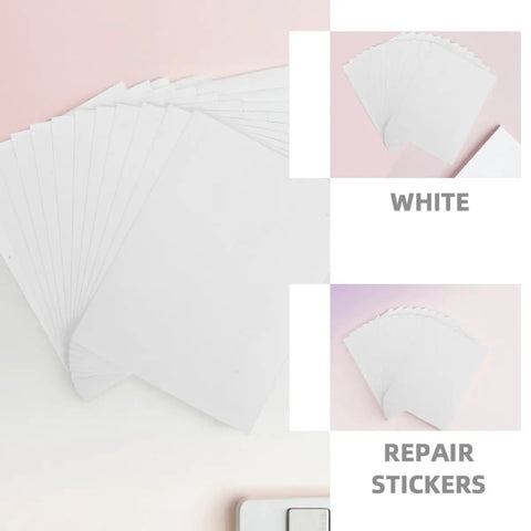 Vinyl Wall Patch Kit 12 Pieces 12x16 Cm Repair Patches for Holes and Cracks in Walls and Fences Skirting Repair Stickers