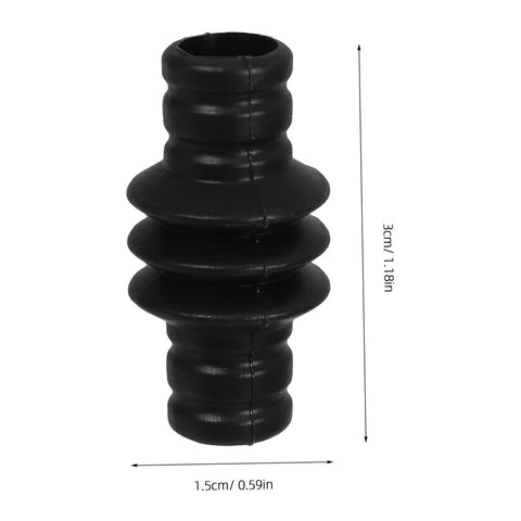 Insulated Rubber Steam Wand Sleeve for Camping Coffee Makers, 1.5cm x 3cm, durable rubber pipe insulation visible with dimensions.