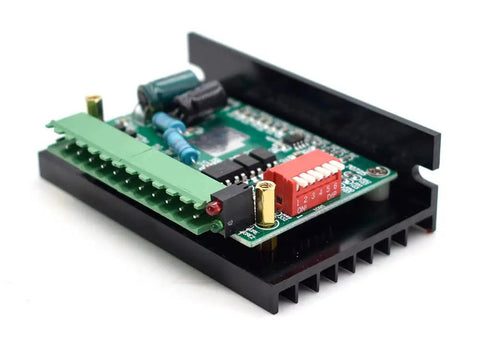 Four Pack Stepper Motor Driver Controller For CNC Machines, 4A 9 To 42V Bipolar H Bridge, Nema Two Phase Hybrid Driver in black casing
