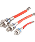 High Power Stud Mount Diode ZP Series 1600V Silicon For Industrial Welding Heavy Loads with red wiring and metal casing.