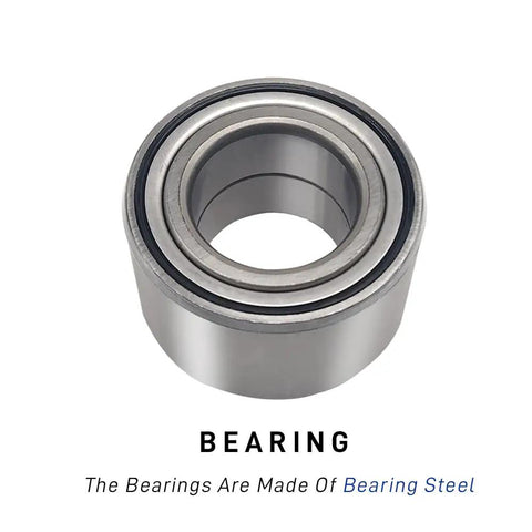 Top Tier Two Piece Rear Wheel Bearing Assembly High Performance Steel Heavy Duty UTV ATV Replacement Built Tough For Rough Terrain close-up view of bearing steel construction