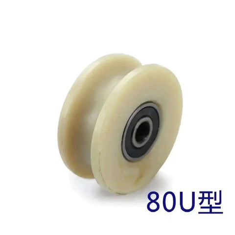 Super Smooth 100mm V Groove Sliding Gate Caster Pair Packs Silky Nylon Track Rollers And Heavy Duty Steel Pulleys with 80U type pulley.