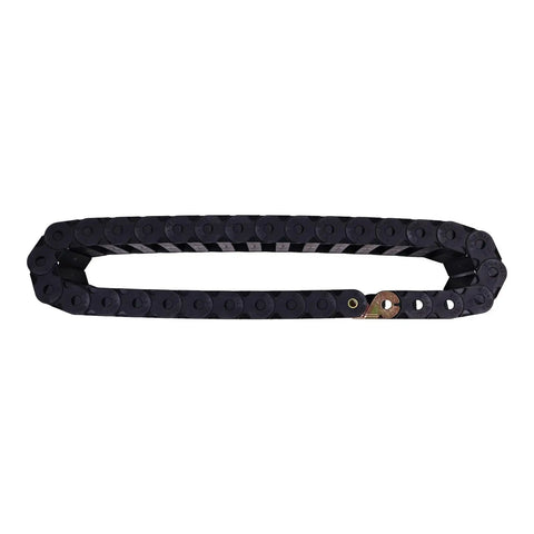 Rock Solid Job Site Essential Genie Boom Lift Cable Track Replacement For Z4525 And Z5130J With 31 Links Heavy Duty Wire Routing Grommet Kit, black cable track, durable design.