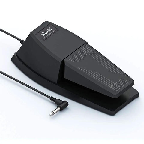 Universal Sustain Pedal For Digital Pianos And MIDI Keyboards, Non Slip Wide Slope Foot Pedal With Polarity Switch, Easy Press, Built