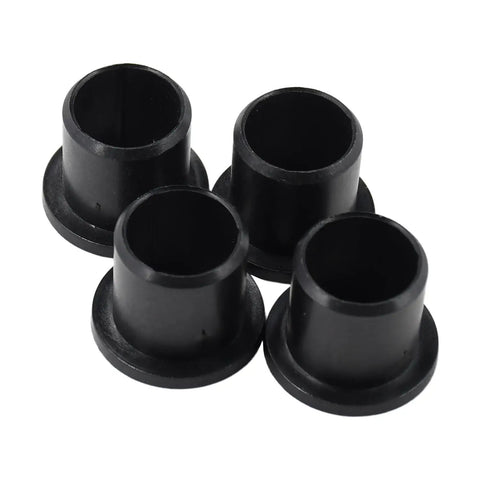 Heavy Duty Flange Bearing Bushing Kit For MTD Troy Bilt Craftsman Cub Cadet Ryobi Huskee Columbia Murray Lawn Tractors And Mowers 741-0660A 941-0660 Drop In Fit 4 Pack Easy Install - set of 4 black bushings