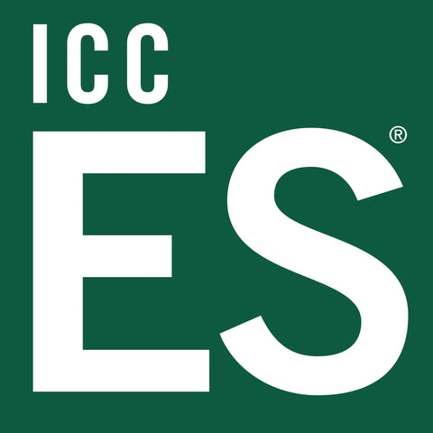 Logo with 'ICC ES' in bold white lettering on a green background.