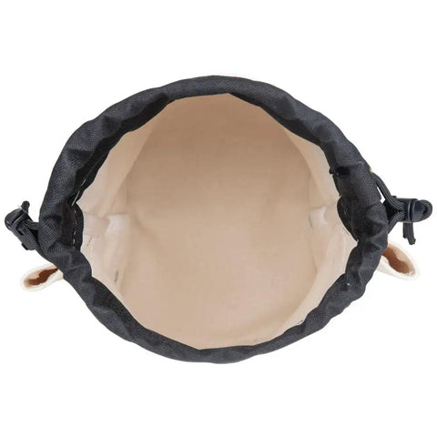 Top view of Top Closing Bolt Bag With 3 Inch Drawstring, Load Rated Tool Bag For 5 X 10 X 9 Inches, Built Tough No 4 Canvas