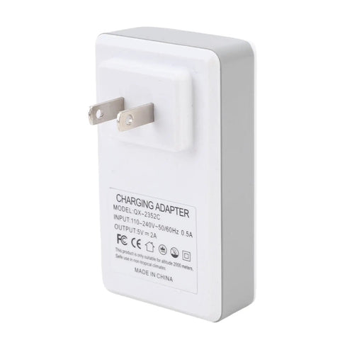 Portable 2600mAh Uninterruptible Power Supply With US Plug Emergency Battery Backup For Routers And Laptops Keeps Your Setup Running Smooth With No Sweat During Unexpected Outages, white charging adapter with US plug.