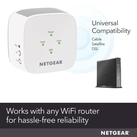 Image of Mesh WiFi Range Extender That Covers Up To 1000 Sq Ft For 15 Devices, AC1200 Dual Band Speeds Up To 1200 Mbps, Plug And Play