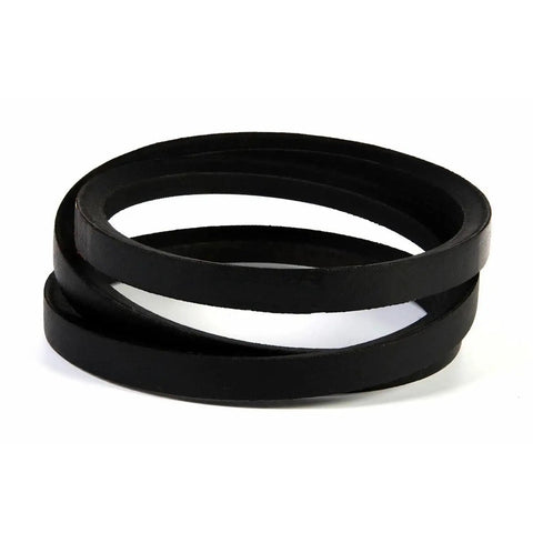 Heavy Duty Three Eighths Inch By Thirty Three Inch Driver Belt Replacement For Lawn Mowers And Tractors Premium V Belt black side view
