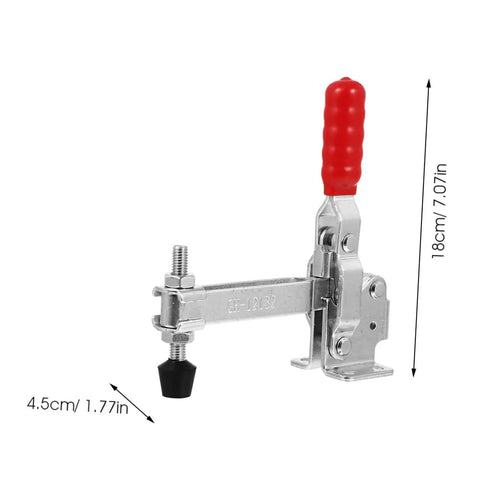 Two Piece Welding Fixed Toggle Clamps With Rubber Tips Pro Grade Heavy Duty Metal Hold Down Clamps for Workshop