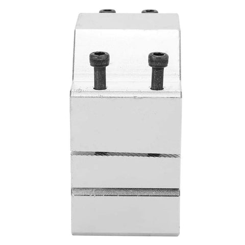 Aluminum CNC Motor Bracket Mount Clamp Kit With Screws 80mm Clamp For Spindle CNC Engraving Milling Machine Durable High Precision Holder Easy Install Tight Fit And No Slip, front view
