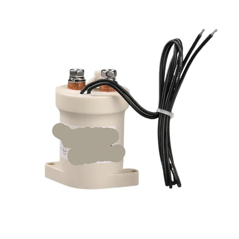 Rock Solid Heavy Duty DC Contactor And EV Charger Relay Switch for High Voltage Systems, compact design with connecting wires.
